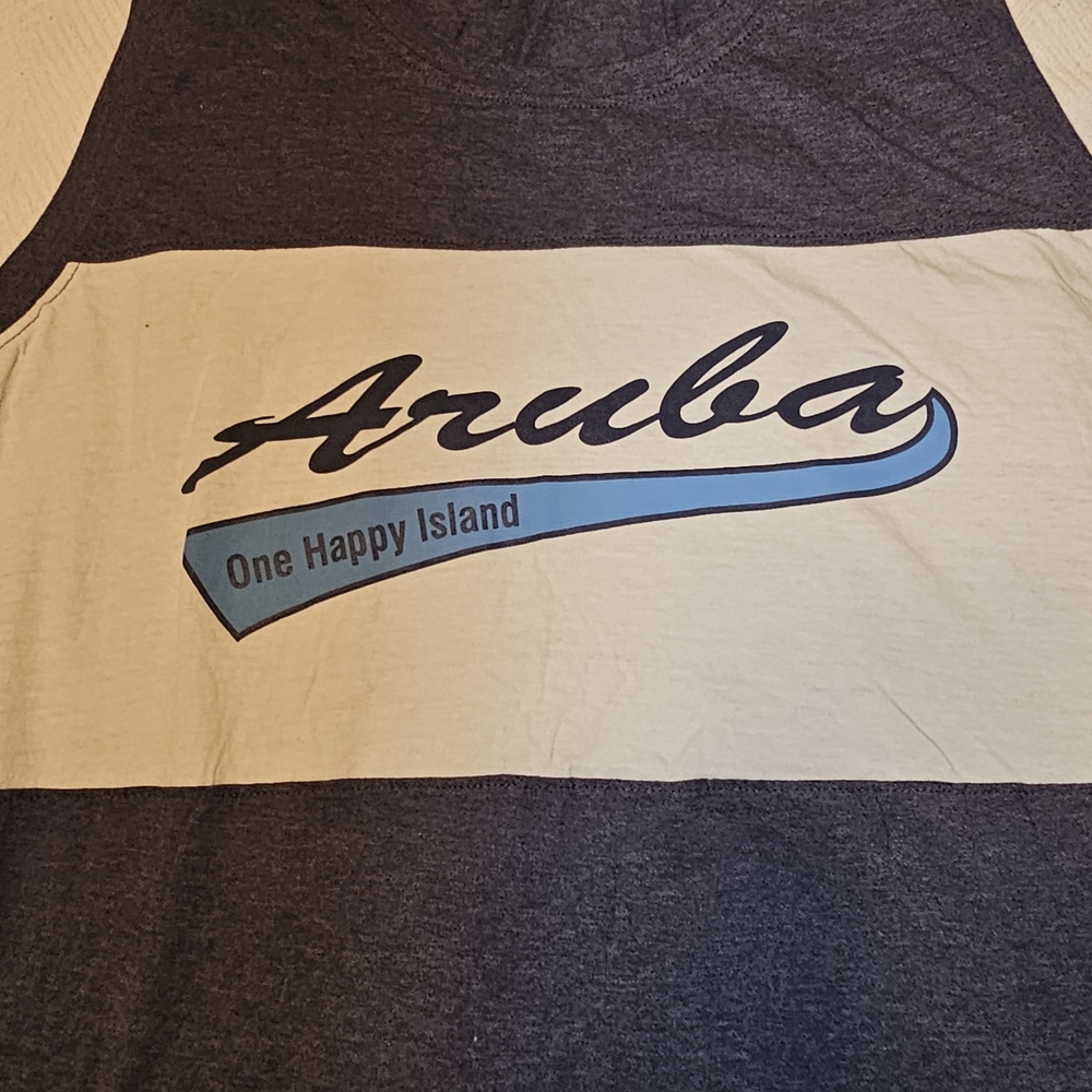 Aruba-Men's Tank Top - Black and White.